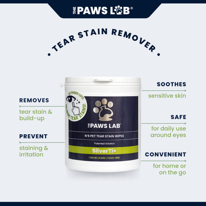 N’8 Pet Tear Stain Wipes