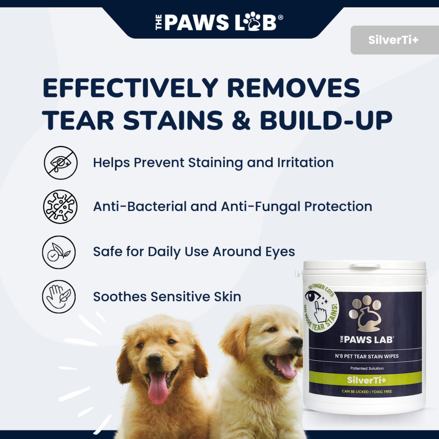 N’8 Pet Tear Stain Wipes