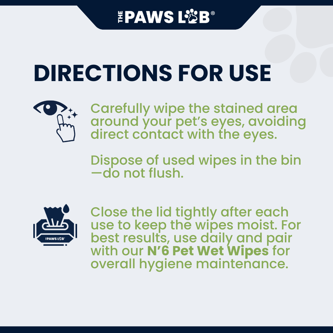 N’8 Pet Tear Stain Wipes