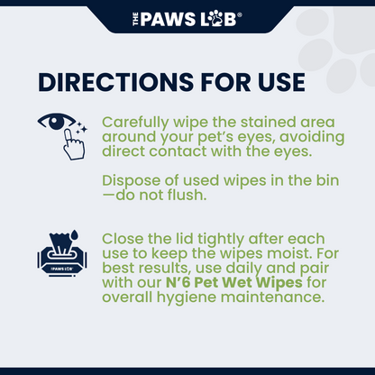N’8 Pet Tear Stain Wipes